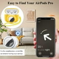thumbnail image 3 of 2 in 1 Protective Skin Case Compatible for Airpods Pro 2 and Case with Lanyard Combo Set with Lanyard, Silicone GPS Tracker Cover Holder Anti-Lost with 2 PCS TPU Screen Protector, 3 of 5