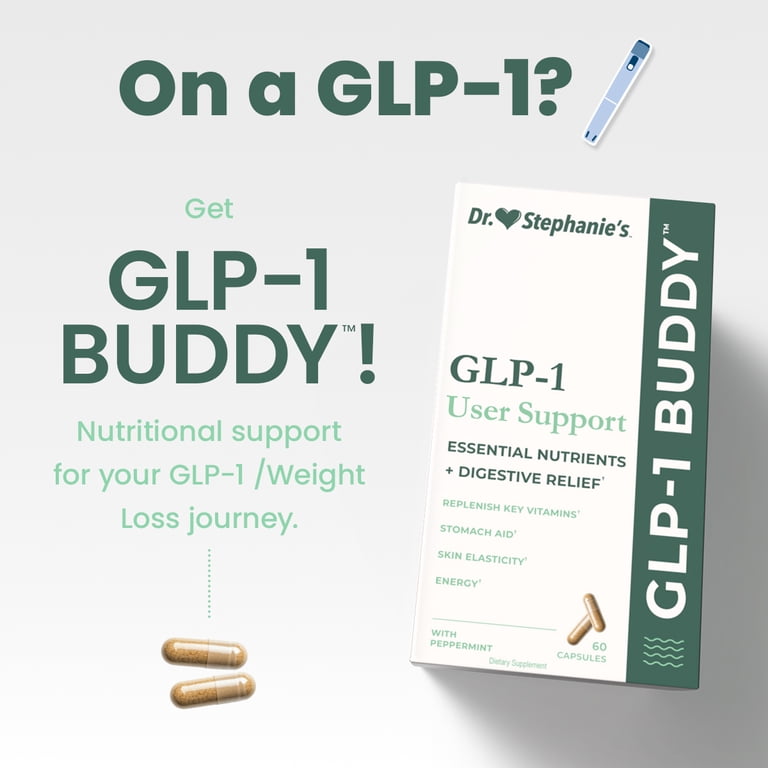 glp-1 drugs for weight loss over the counter Dr. Stephanie's GLP 1-Buddy, Natural Weight Support, 30 Count Supplement