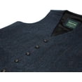 thumbnail image 2 of Navy Men's Full Back Wool Tweed Vest from Ireland, 2 of 7