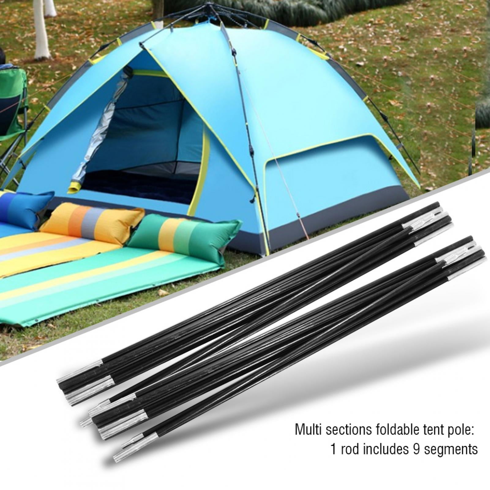 Adjustable Tent Poles and Aluminum Alloy Camping Tubes Tent,Suitable for Replacement Fiberglass Pole Set 