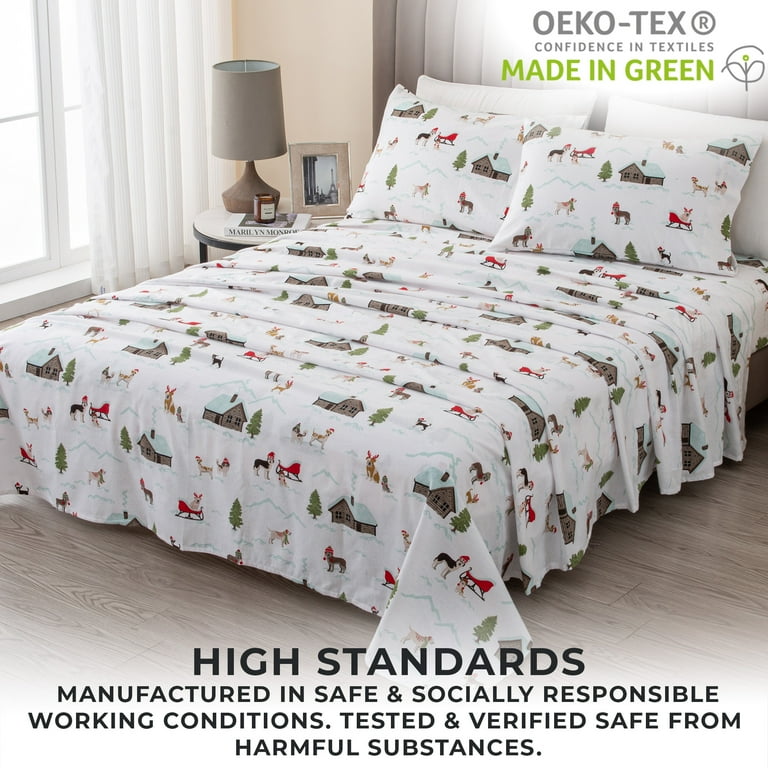 Holiday cheap flannel sheets