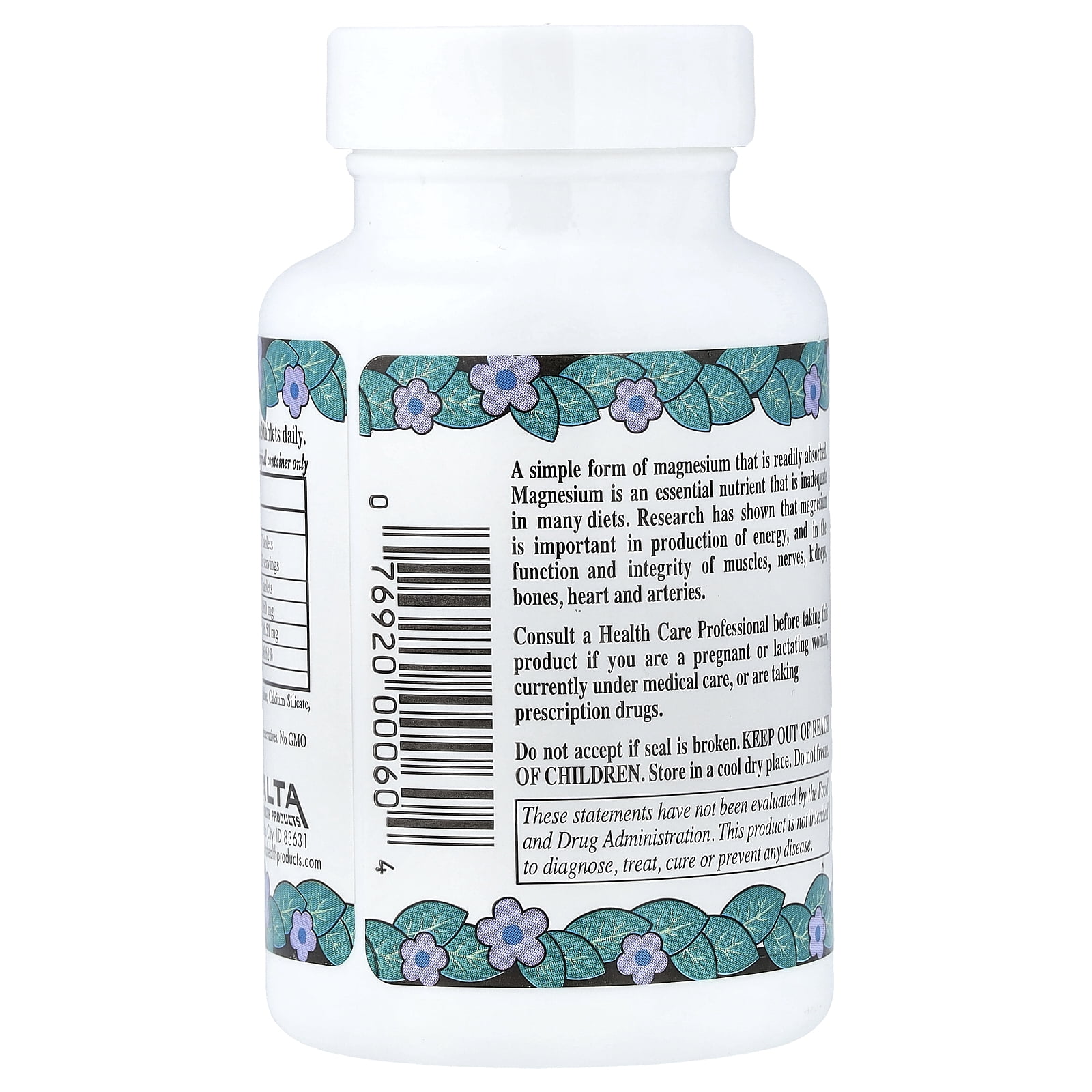 Alta Health Products Magnesium Chloride - 100 Tablets