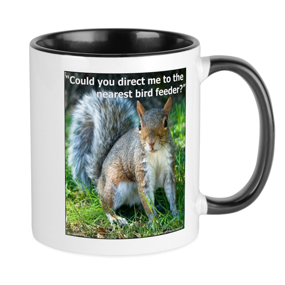 CafePress Squirrel Bird Mug Unique Coffee Mug, Coffee Cup CafePress