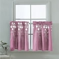 thumbnail image 2 of Vwrxbz Embroidered Short Curtains Polyester Kitchen Window Drapes 74x61cm Rod Pocket Home Decor, 2 of 9