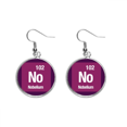 thumbnail image 1 of No nobelium elemento químico Chem Pendientes pendientes de plata colgantes joyas señora Unbranded M, 1 of 3