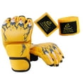 thumbnail image 4 of Guantes de boxeo de medio dedo, guantes de MMA, guantes de sparring de PU, guantes de MMA para Amarillo, 4 of 9