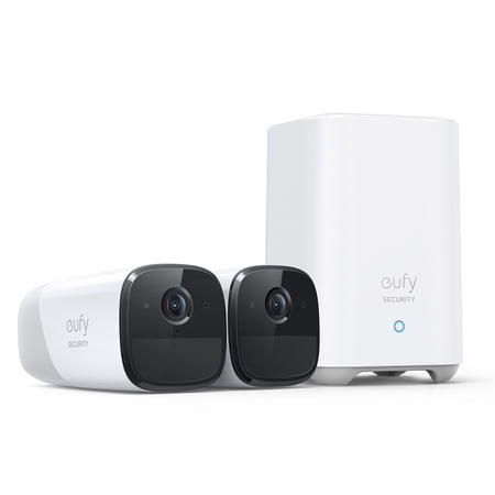 eufy Security, eufyCam S221 (eufyCam 2 Pro) Wireless Home Security Camera, 365-Day Battery Life, HomeKit Compatibility, 2K Resolution, IP67 Weatherproof, 2-Cam Kit, No Monthly Fee