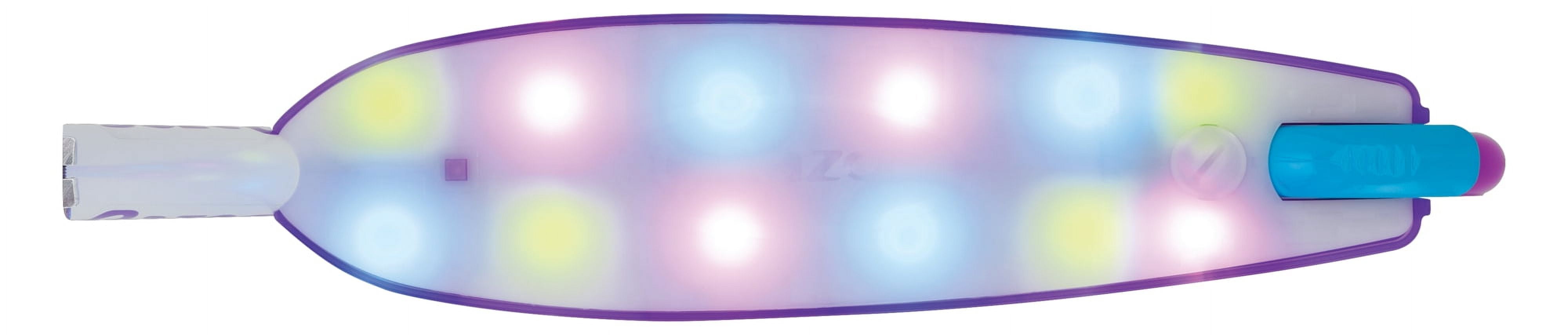 Razor Party Pop Kick Scooter - Multi-Color LED Light-Up Deck, Lightweight Steel Frame, for Kids Ages 6+