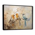 thumbnail image 2 of Designart "Simplistic Floral Birds Of Paradise VIII" Birds Of Paradise Floater Framed Wall Art Living Room, 2 of 5