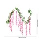 thumbnail image 2 of Guirnalda de flores de glicina artificial | Enredaderas colgantes de seda de 6.56 pies | 10 cuerdas de flores | Blanco, Beige, Azul, Morado, Rosa | Decoración de bodas y jardines | Duradero y, 2 of 5
