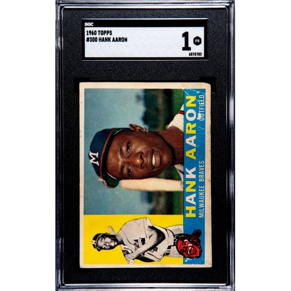 1960 Topps Hank Aaron #300 SGC 1