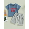 thumbnail image 2 of Coduop Independence Day Baby Boys Outfit Set Short Sleeve T-shirt and Shorts Set,Two Piece, 2 of 9