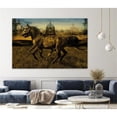 thumbnail image 2 of Giant Art 72x48 2 Horses Fine Art Giant Canvas Print in Multi-Color, 2 of 3