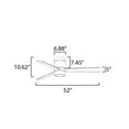 thumbnail image 2 of Maxim Lighting - Tanker - 3 Blade Hugger Ceiling Fan with Light Kit-10 Inches, 2 of 5