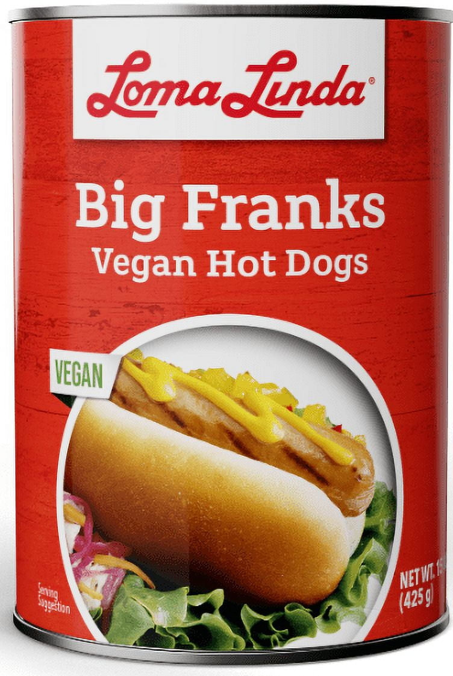2 pack) Loma Linda Big Franks 15 oz, Vegan - Walmart.com