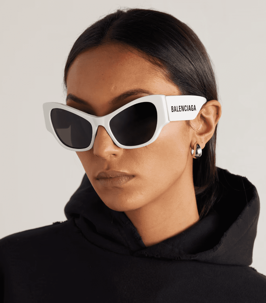 BALENCIAGA BB0324SKブラックサングラス Balenciaga BB0324SK 014 - Black Sunglasses for Woman