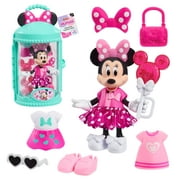 Disney Junior Minnie Mouse Fabulous Fashion Doll and Accessories, Pretty In Pink, Officially Licensed Kids Toys for Ages 3 Up, Gifts and Presents