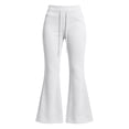 thumbnail image 3 of Ixbnca Womens Bootcut Pants Stretchy Drawstring Yoga Long Pants Comfy High Rise Loungewear Gym Flared Sweat Pants, 3 of 7