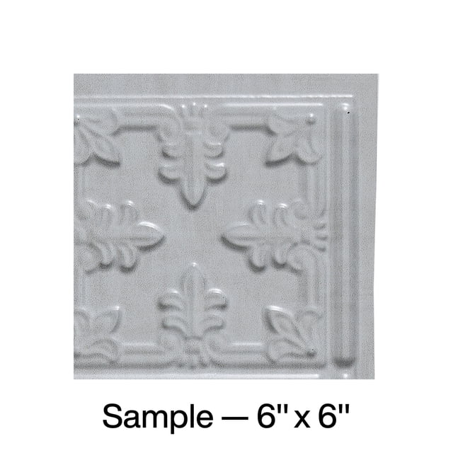 FASÄDE Traditional Style 10 Decorative Vinyl Backsplash Panel in Cashmere (6X6 Inch Sample)
