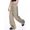 Khaki, variant on Boho Pants for Women Black with Pockets Elastic Waist Workout Sport Gym Pants Comfy Lounge Yoga Running Pants