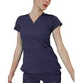 thumbnail image 2 of Adar Pro Everyday Expert Scrub Set For Women - Curved V-Neck Scrub Top & Tapered Drawstring Scrub Pants, 2 of 7