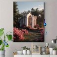 thumbnail image 4 of UXIEQU Gothic Pavilion Garden Canvas Wall Art Print 15.75x11.81 Inches, 4 of 8