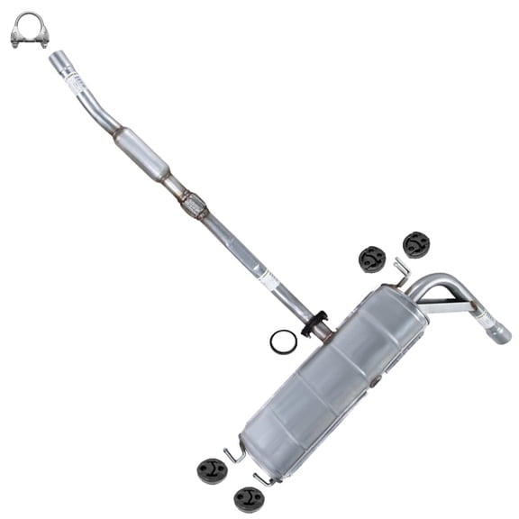 Northeastern Exhaust Resonator & Muffler Kit Fits 2004-2005 Toyota RAV4 2.4L SUV- Direct Fit | Stainless Steel Exhaust System | Includes Gasket, Clamp, Bolts & Hangers