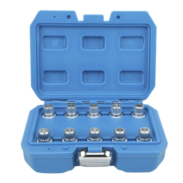 Ensemble de Douille d'Écrou de Roue, 10 Pcs Kit de Clé d'Écrou de Verrouillage de Roue Durabilité Améliorée