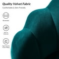thumbnail image 4 of Seashell Upholstered Accent Chair Velvet Lounge Vanity Chair Metal Legs Home Living Room Bedroom, 4 of 10
