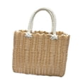 thumbnail image 2 of Cesta de picnic multiusos con asa, ligera, para guardar frutas y artículos diversos, tejida C, 2 of 9
