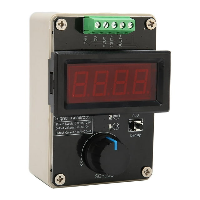 Adjustable Signal Generator, Current Voltage Analog Simulator Convenient Precise DC 0 To 10V Three Digit Display For PLC Panel Debugging LED Testing