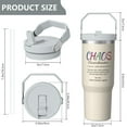 thumbnail image 5 of 1pc Chaos Coordinator 30oz Tumbler with Straw & Handle - Insulated Stainless Steel Cup | Holiday Gift for Man Women (Christmas, Valentine's, Birthday), 5 of 7