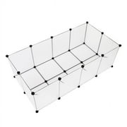 Fithood Pet Playpen,Fence Cage with Bottom for Small animalsf Guinea Pigs, Hamsters, Bunnies, Rabbits