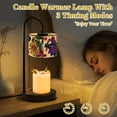 thumbnail image 4 of Candle Warmer Lamp with Timer Dimmer Abstract Geometric Bold Shapes Vibrant Colors Candle Lamp Warmer for Jar Candle with 4 Bulbs Gifts for Women House Warming Gifts, 4 of 8