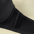 thumbnail image 5 of Fatuov Women's Full Coverage Wire Bra Soft Everyday Bra for Gift, Solid Color Push Up Supportive Lightly Lined Bra 40B, Black, 5 of 5