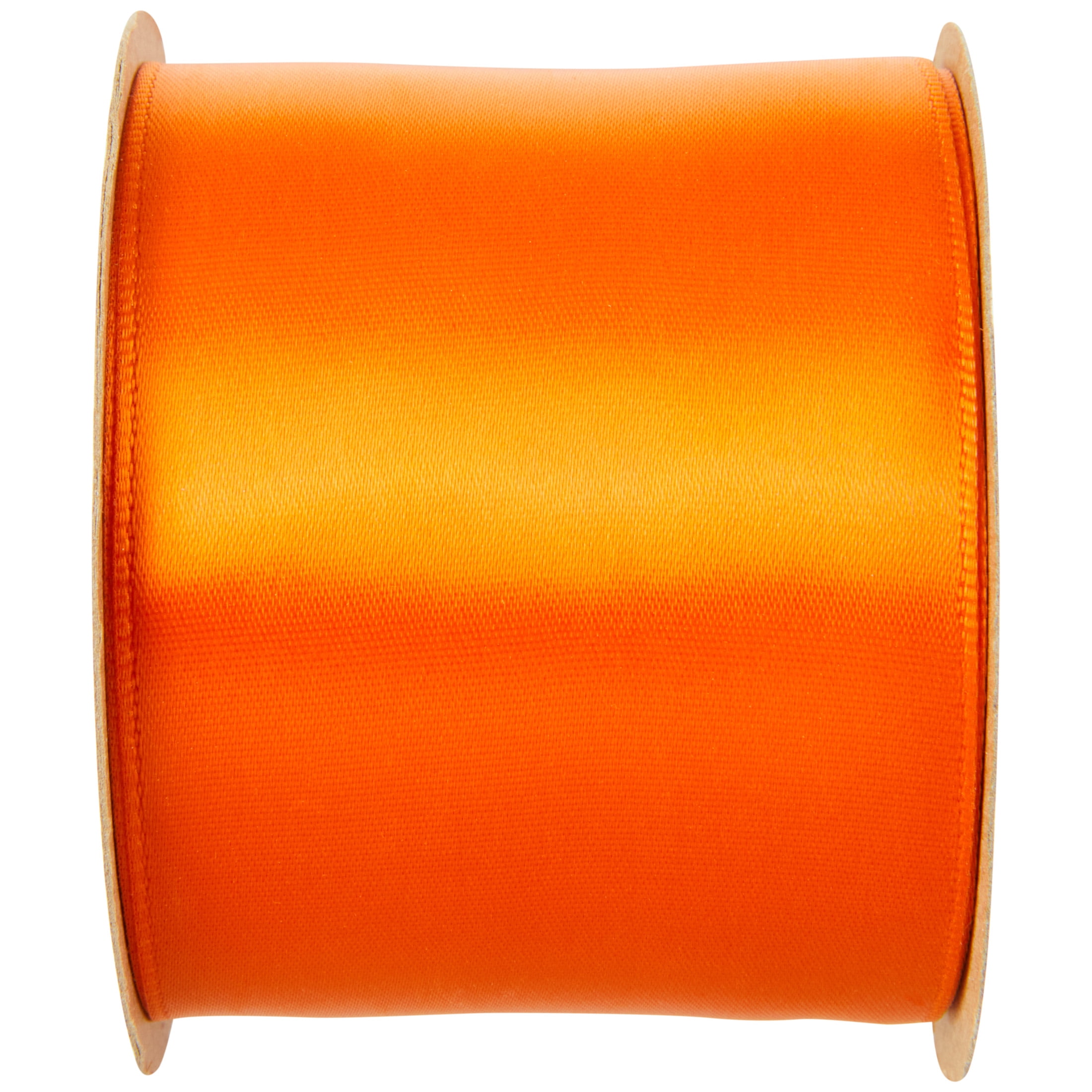 Offray Single Face Satin Torrid Orange 2-1/4" X 9 ft Ribbon