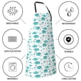 thumbnail image 5 of Kdxio Utensiles Apron with Pockets Adjustable Kitchen Aprons for Men Women Waterproof Aprons for Cooking,Drawing,Crafting, Baking Household Cleaning, 5 of 8
