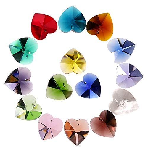 Sunangel Crystal Suncatcher Faceted Crystal Heart Prism Crystal Ornament Colorful Prisms Rainbow Crystal Pendants For Mothers Day Valentines Day Wedding 28mm Walmart Com Walmart Com