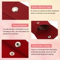 thumbnail image 3 of Uxcell 4 Sizes Jewelry Pouch Set, 4 Pack Velvet Pouches Snap Button Storage Bag for Rings, Red, 3 of 7