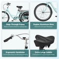 thumbnail image 5 of Viribus 7 Speed Unisex Adults Tricycle, Green, 24", 5 of 8