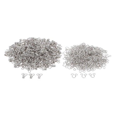 

200pcs Hook And Eye Fasteners For Dress Skirt Collar Bra Accessory 16x9mm
