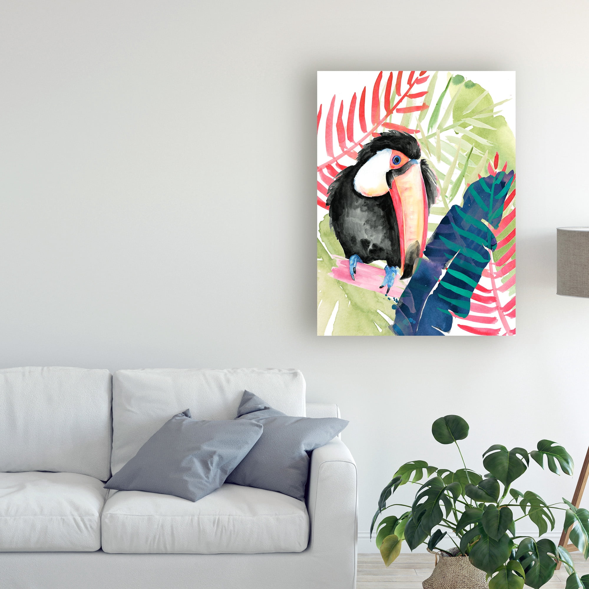 Trademark Fine Art 'Toucan Palms II' Canvas Art by Jennifer Paxton Parker