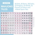 thumbnail image 3 of Juego de fichas Mahjong TIASUSAN American con 166 fichas traseras azules, 3 of 7