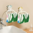 thumbnail image 6 of 6 Packs Cartoon Tulip Flower Kitchen Dish Towels Soft Absorbent Dish Cloths 11"x11", 6 of 9