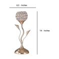 thumbnail image 5 of Lámpara de mesa Benzara BM233924, pantalla floral metálica, 36 x 12 x 17 cm, 5 of 5
