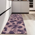 thumbnail image 4 of Purple and Pink Leopard Pattern Kitchen Rug Mat,Kitchen Runner Rugs Non Skid Washable,Decorative Kitchen Floor Mats for Kitchen,Sink,Laundry,17"X47", 4 of 5