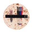 thumbnail image 3 of Burrito Pen Pencil Case, Stationery Pen Pencil Pouch Holder Makeup Roll Up Case Bag for Makeup Brush, 3 of 5