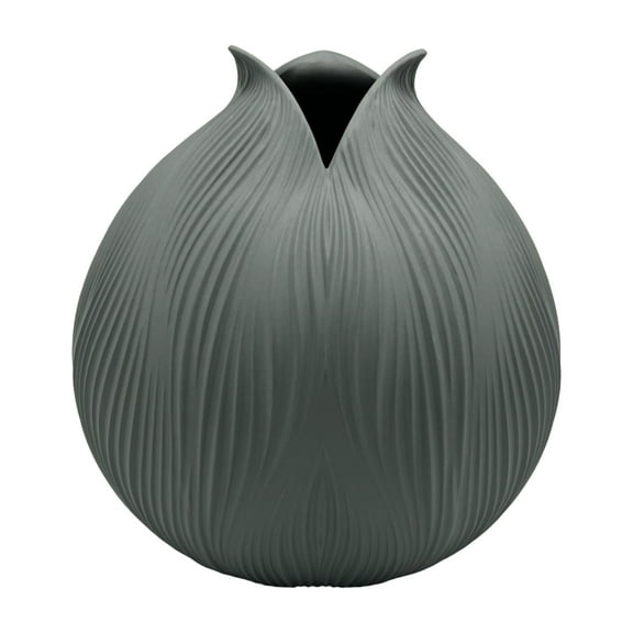 Onycha Handmade Ceramic Table Vase / Color:Gray