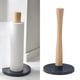 thumbnail image 5 of Soporte de toalla de papel de madera Estante de cocina de tejido negro, 5 of 8