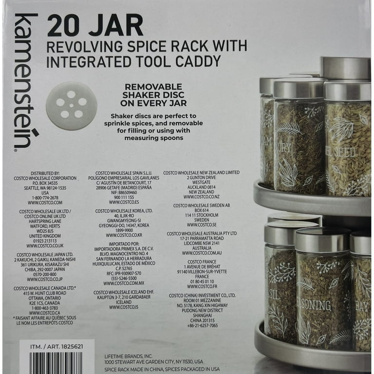 Kamenstein 20 Jar Revolving Spice Rack Costco: Ultimate Kitchen Organizer
